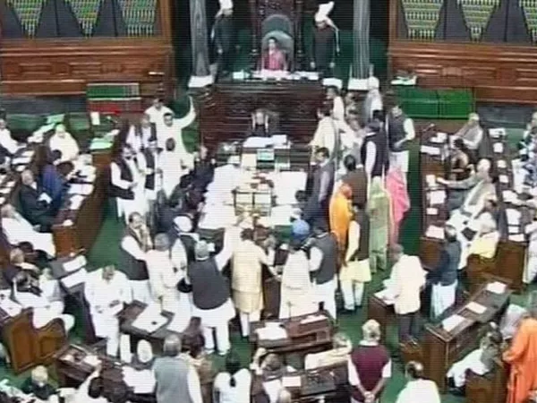 Lok Sabha adjourned till noon - Sakshi