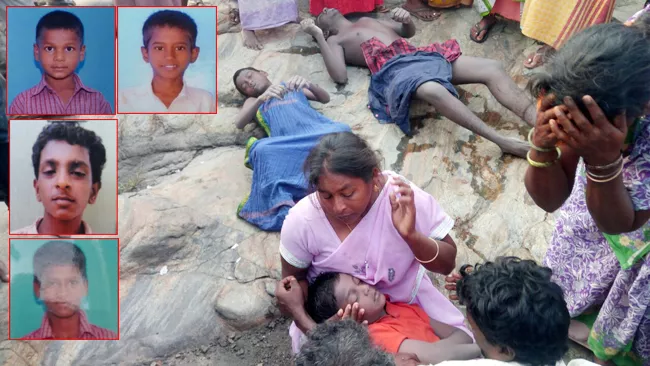 four students went to swimming and died in cauvery river - Sakshi