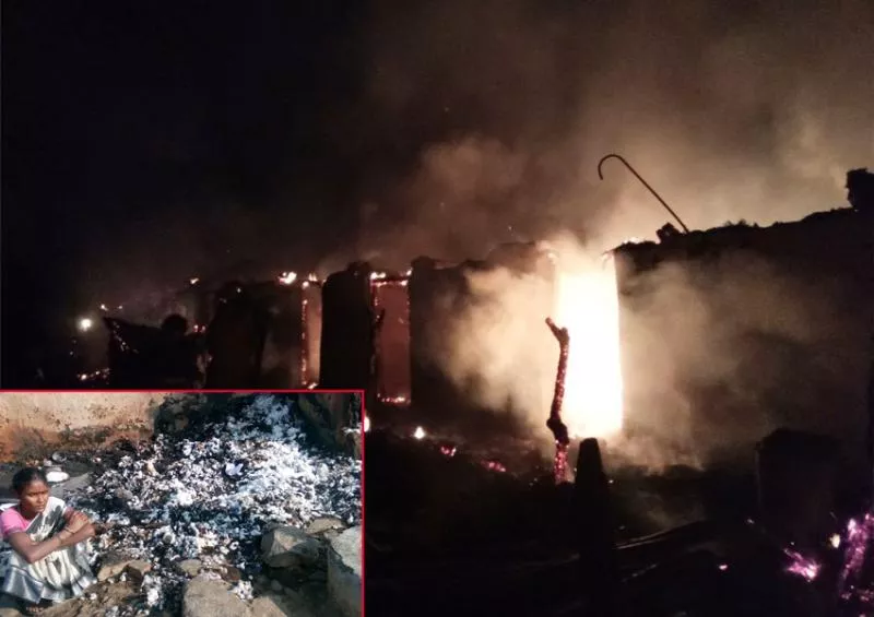 Nine Hoveels Smash In Fire Accident - Sakshi
