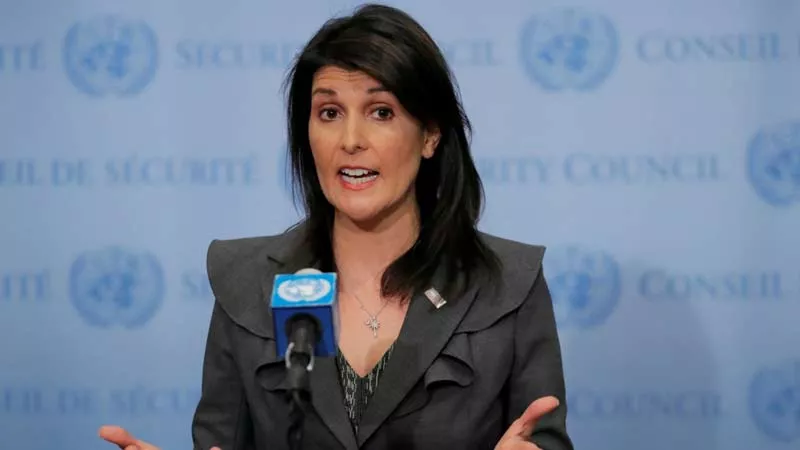 Nikki Haley says rumors of affair with Trump are 'disgusting' - Sakshi