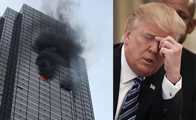 Fire Accident in Trump Tower - Sakshi