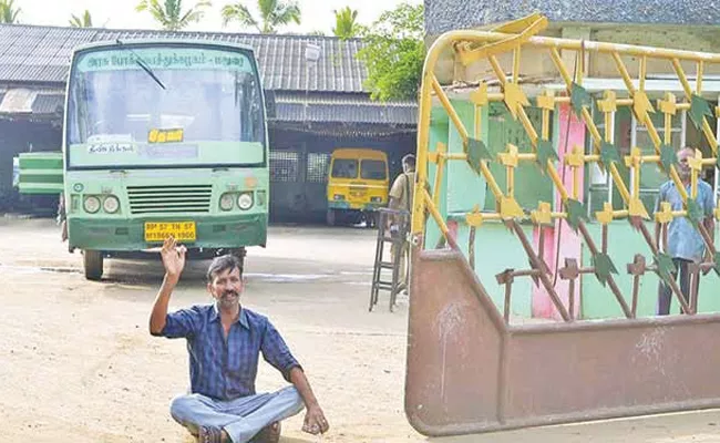 Bus Driver Darna For Uniform In Tamil Nadu - Sakshi
