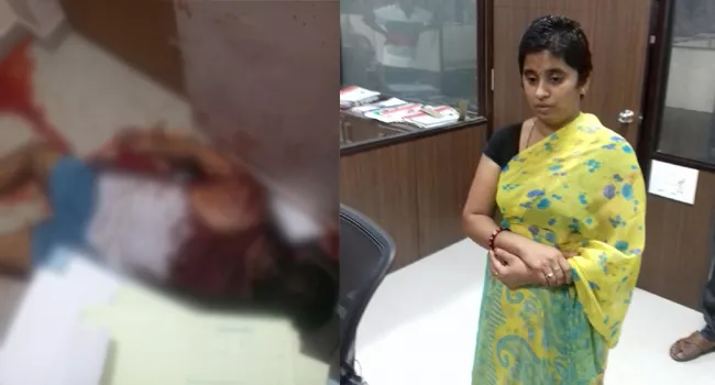 Wife Surrenders After Killing Husband Brutally - Sakshi