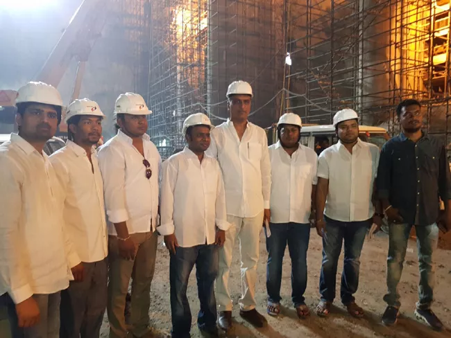 NRIs visits Kaleshwaram project - Sakshi
