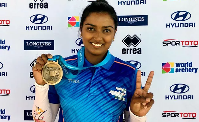 Deepika Kumari wins gold at World Cup stage event - Sakshi