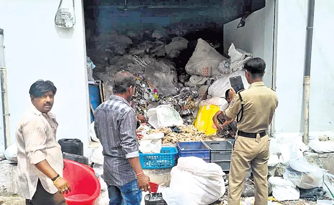 attack on the condom recycling center Hyderabad - Sakshi