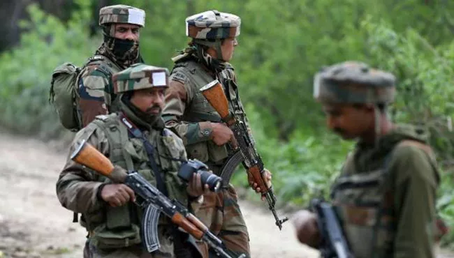 Three Militants killed in Encounter in Kulgam - Sakshi