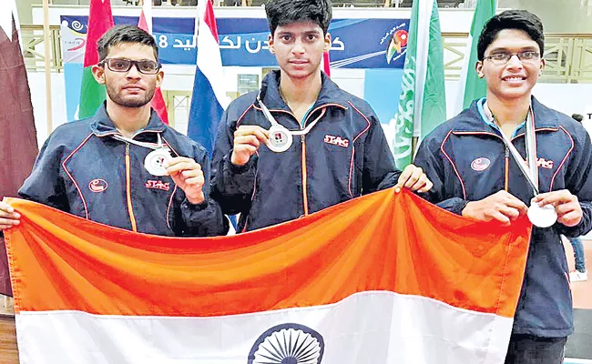 Indian paddlers win six medals in team events at Jordan Junior and Cadet Open - Sakshi