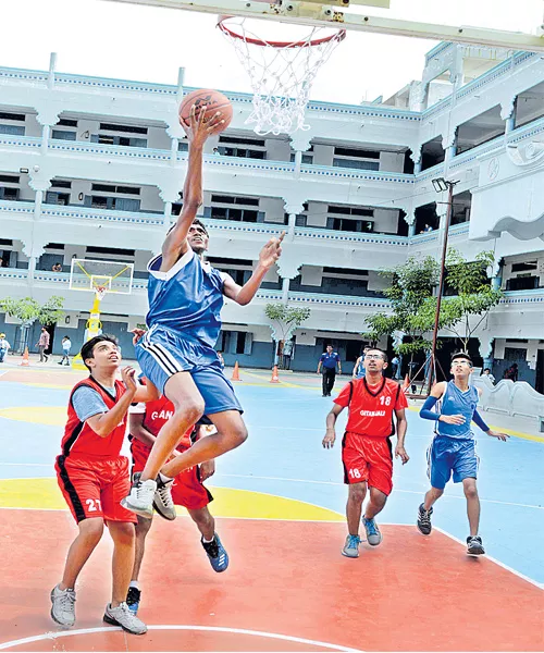 saint joseph teams lead in basket ball championship - Sakshi