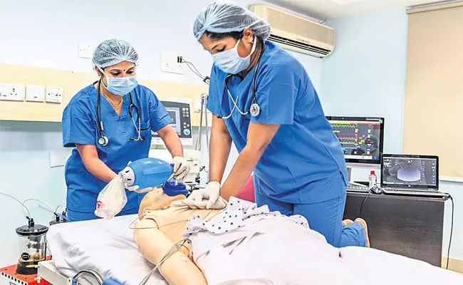 medical Staff Training With Simulation Toys In Care Group Hospitals - Sakshi
