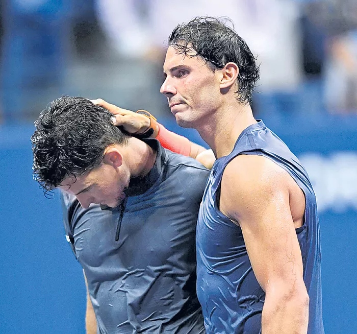 Rafael Nadal reacts to marathon match win with pure class - Sakshi