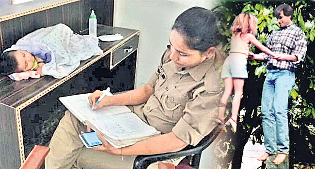 UP Cop Brings Her Infant to Work, Gets Posting Near Home After Photo Goes Viral - Sakshi