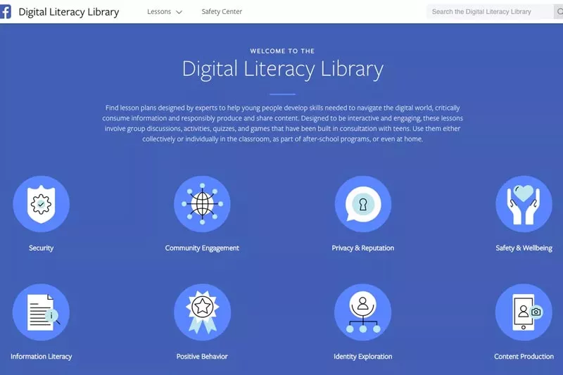 Facebook launches Digital Literacy Library - Sakshi
