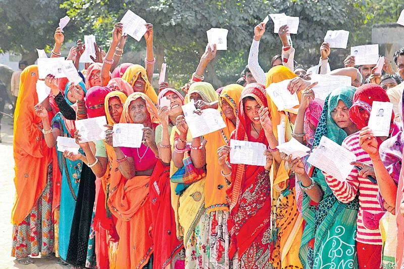 74% polling in Rajasthan elections - Sakshi