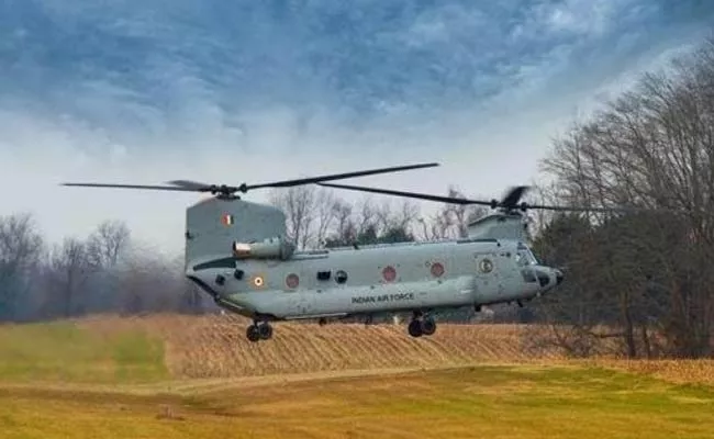 chinook Helicopters Arrive India - Sakshi