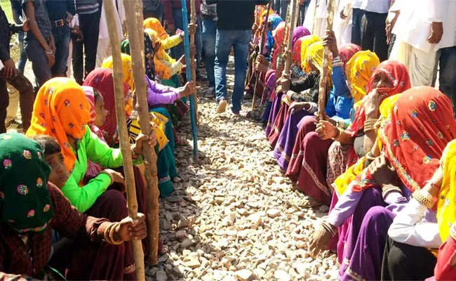 gujjars protest for reservation over 12 years - Sakshi