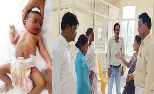 Agency People Cruel Treat to Birth Child in Vizianagaram - Sakshi