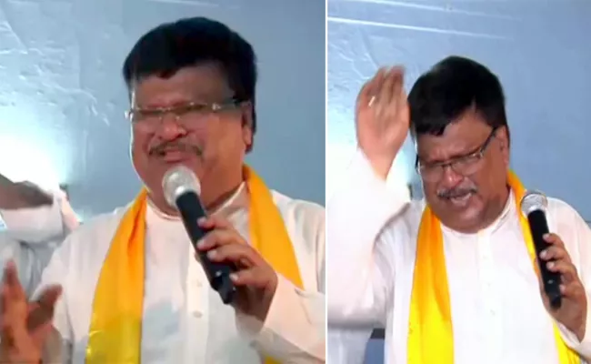 Kadapa TDP condidate Ameer babu Breaks Down In Tears On Stage - Sakshi