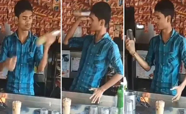 Kerala Man Shows Bartending Skills Viral Video - Sakshi