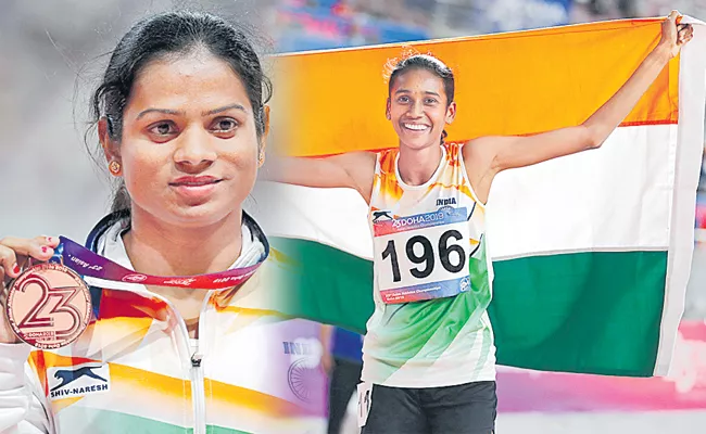 Chitra wins gold at Asian Athletics Championship - Sakshi