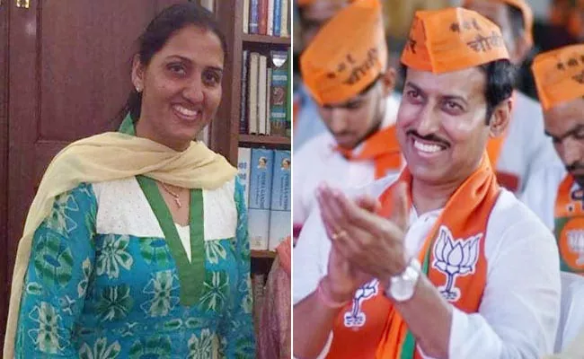 Election Fight Between Athletes Rajyavardhan Rathore And Krishna Poonia In Rajasthan - Sakshi