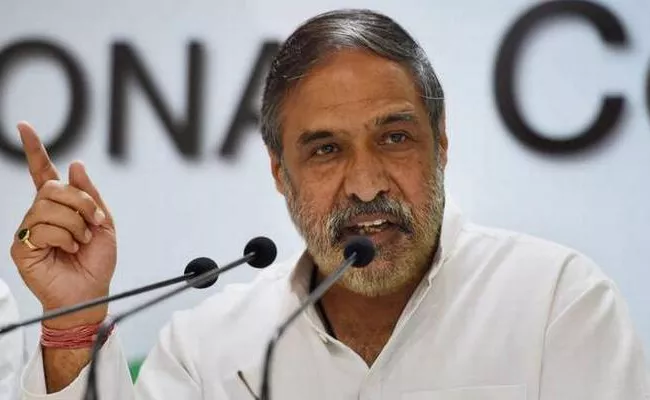 The Current PM Has No Family To Go  Vacations Say Congress leader Anand Sharma - Sakshi