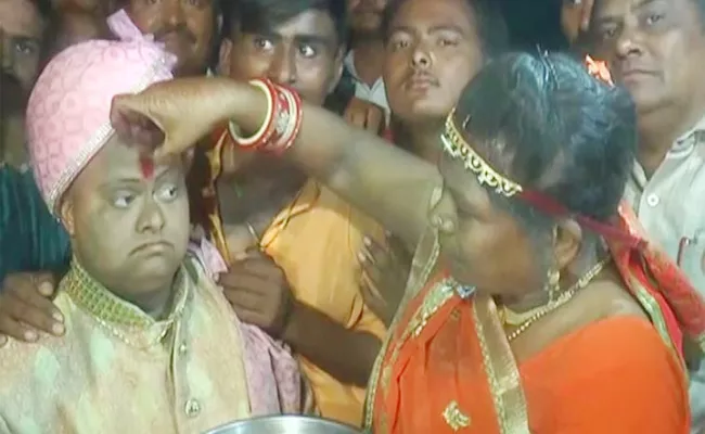 Gujarat Man Lavish Wedding Without Bride - Sakshi
