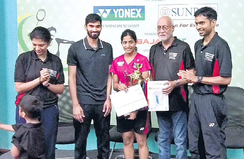  pullela gayatri wins two titles at Senior Ranking badminton tournament - Sakshi