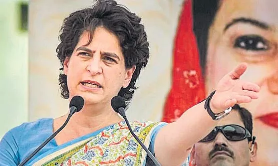 Priyanka Gandhi slams UP Police for rising crime in state - Sakshi