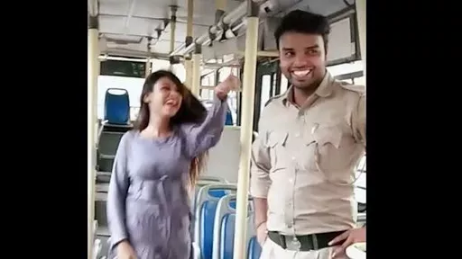 DTC Staff Faces Action After Video Of Woman Dancing Inside Bus - Sakshi