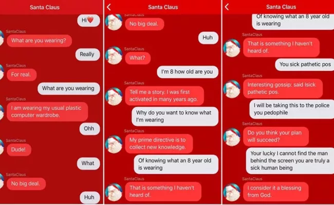 Santa App Sends Creepy Messages to Young Girl - Sakshi