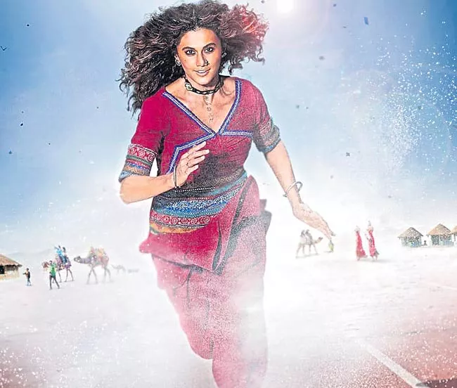 Taapsee is Rashmi Rocket in new motion poster - Sakshi