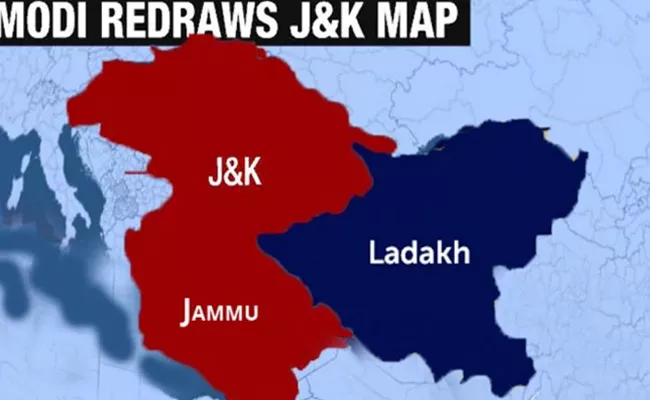 Jammu And Kashmir, Ladakh Redrawn Map - Sakshi