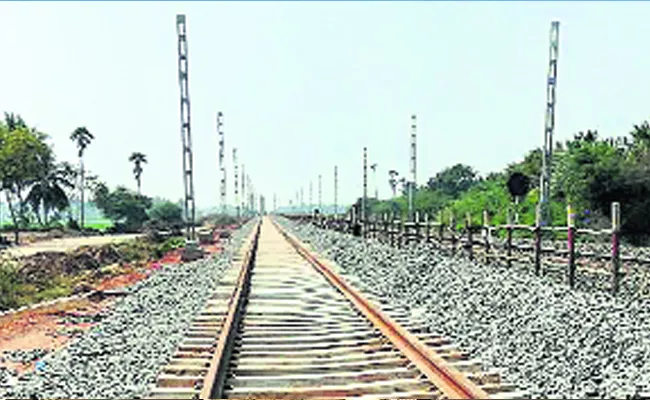 Vijayawada To Narasapur Double Line Work Is Started - Sakshi