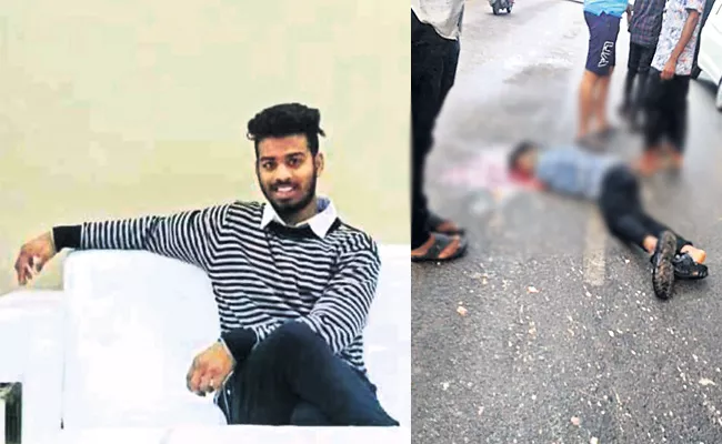 Engineering Student Died in Bike Accident While Triple Riding - Sakshi