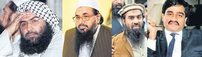 Masood Azhar, Hafiz Saeed, Dawood declared terrorists under new UAPA law - Sakshi