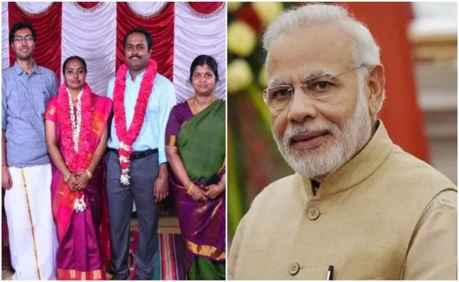 Father Invites PM Modi To Daughter Wedding In tamilnadu - Sakshi