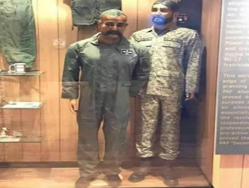 Pakistan Air Force puts Wing Commander Abhinandan is mannequin in museum - Sakshi
