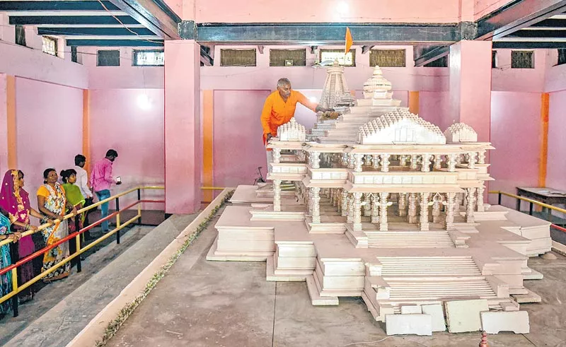 Ram temple construction in Sompura design - Sakshi