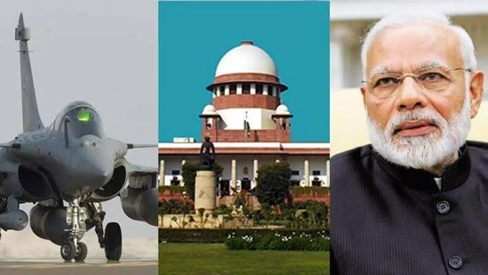 Supreme Court upholds clean chit to Union govt on Rafale deal - Sakshi