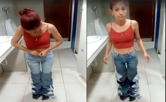 Woman Shoplifter Caught By Wearing 8 Jeans Became Viral - Sakshi