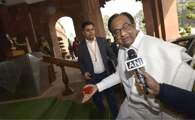 Chidambaram In Parliament Day After Release From Jail - Sakshi
