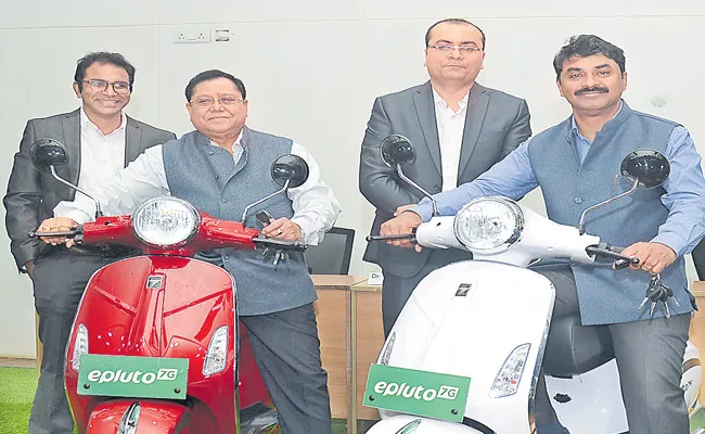 E Pluto 7G Scooter Launched In Hyderabad - Sakshi