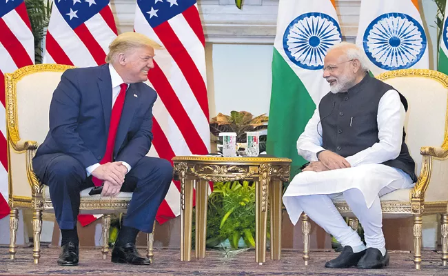 Donald trump India Visit: Trump Comments On Kashmir Issue - Sakshi