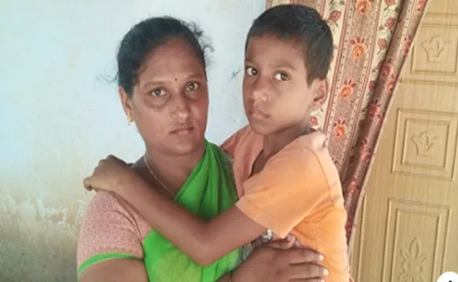 Nine Years Boy Nandan Suffering Kidney Disease SPSR Nellore - Sakshi