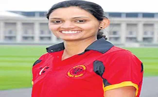 Four Wickets In Four Balls For Germany Player Anuradha - Sakshi