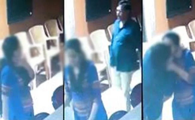 Karnataka:Tahsildar Caught kissing Women Employee In Office Video Goes Viral - Sakshi