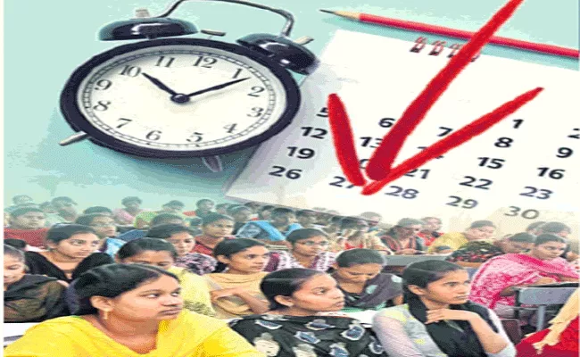 Telangana Intermediate Board Notifies 182 Day Academic Calendar - Sakshi
