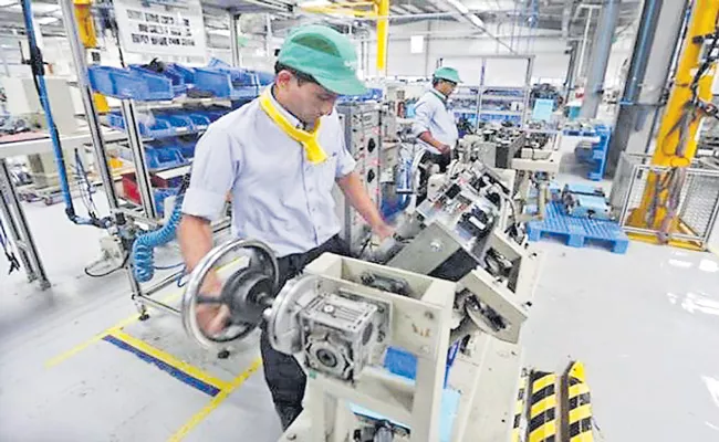 Industrial production declines 10.4percent in July - Sakshi