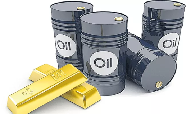 Gold and Crude prices down fall - Sakshi